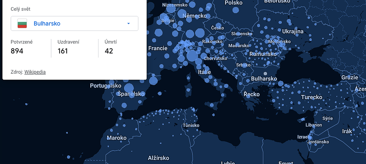 Koronavirus Bulharsko