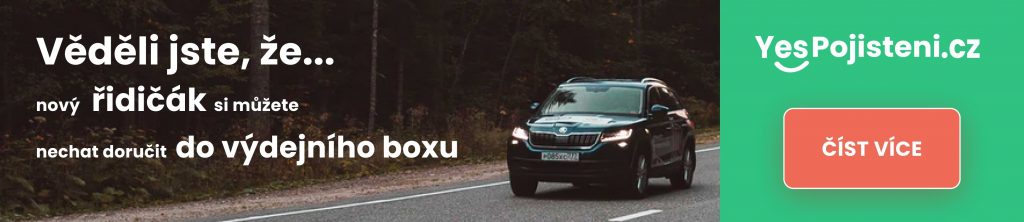 řidičák do výdejního boxu